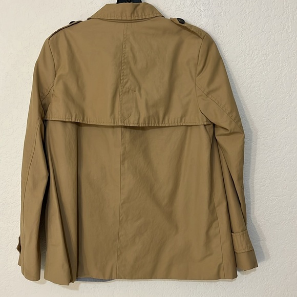 Zara Basic Outerwear Khaki Jacket, Small - Picture 3 of 4